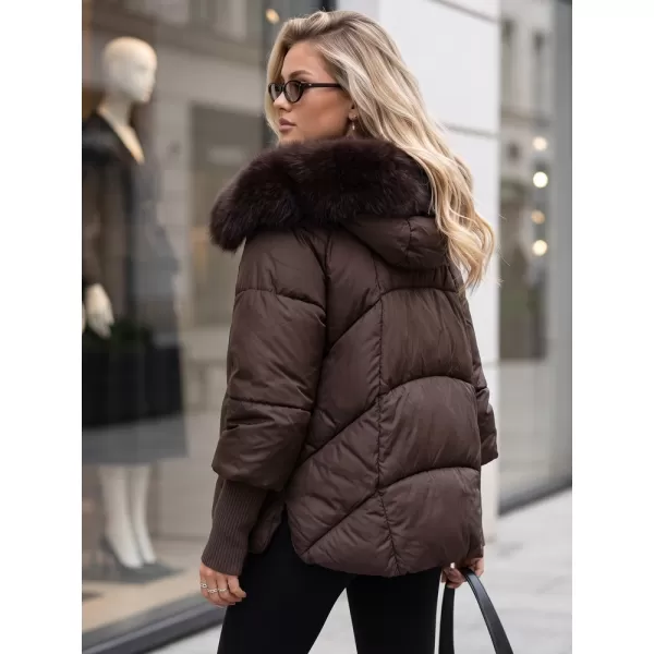  Dámska bunda DSTREET TY5993 HNEDÁ 