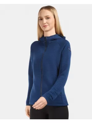 Dámska fleece mikina KILPI TANALI-W 1L0202KI TMAVO MODRÁ