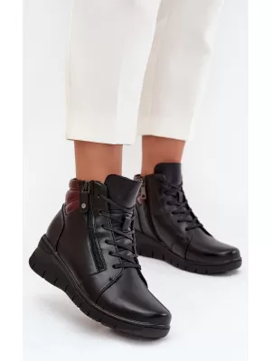 Dámske členkové topánky VINCEZA 39963 BLACK