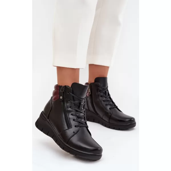  Dámske členkové topánky VINCEZA 39963 BLACK 