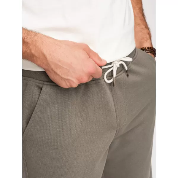  Pánske kraťasy OMBRE OM-SRSK-0124 KHAKI 