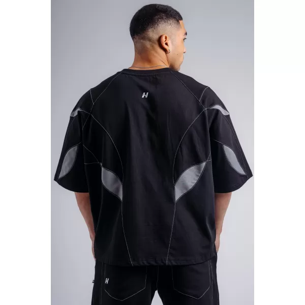 Oversized pump cover tričko NEBBIA PRIMAL 871 BLACK 