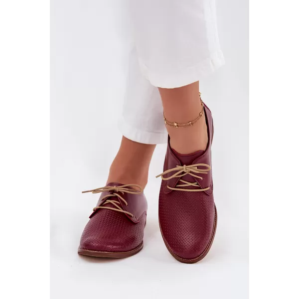  Dámske poltopánky ZAZOO 4238/CHIARETTO/M RED 