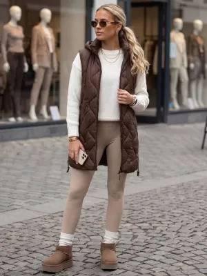 Dámska vesta DSTREET TY6013 HNEDÁ