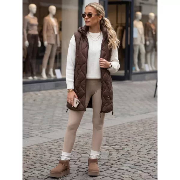  Dámska vesta DSTREET TY6013 HNEDÁ 