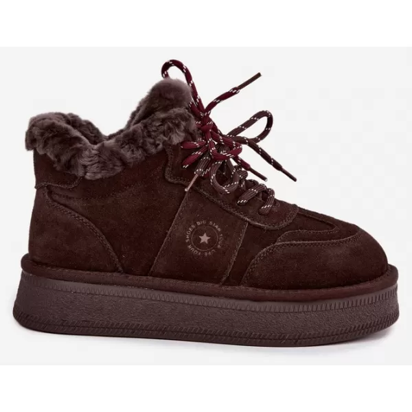  Dámske snehule BIG STAR SHOES UU274312 CHOCOLATE 