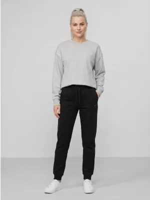Dámske nohavice 4F WMM00TTROF1659 DEEP BLACK