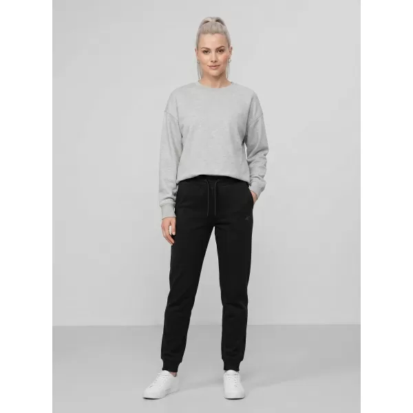  Dámske nohavice 4F WMM00TTROF1659 DEEP BLACK 