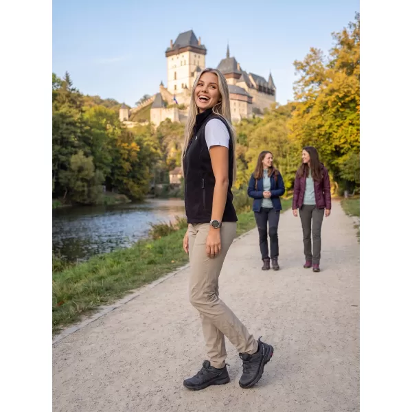  Dámska fleece vesta ALTISPORT ALW002525 ČIERNA 
