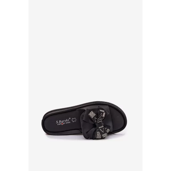  Dámske šľapky S.BARSKI KV61-6061 BLACK 