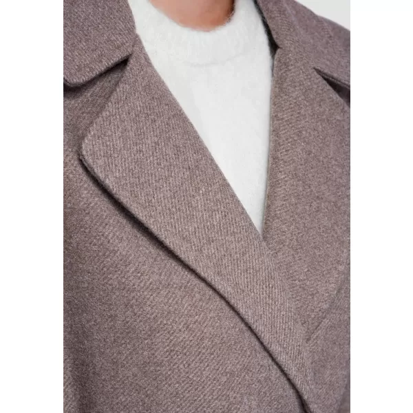  Dámsky kabát OMBRE OW-CT-E0006 COFFEE-COLOURED 