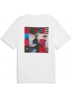 Pánske tričko PUMA GRAPHICS RELAXED STACKED TEE 69436802 PUMA WHITE
