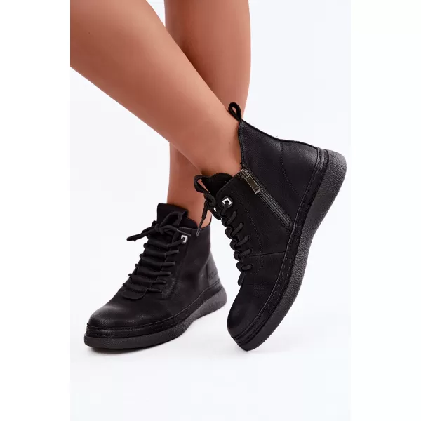  Dámske členkové topánky ARTIKER 59C1121 BLACK 