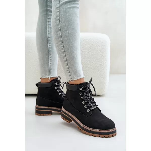  Dámske členkové topánky BIG STAR SHOES OO274A290 BLACK 