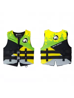Vesta plávacia SPINERA Youth Neopren 50N GREEN/YELLOW
