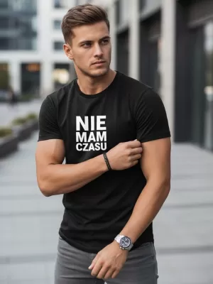 Pánske tričko DSTREET NX0114R-BK ČIERNA