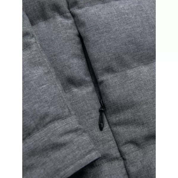  Pánska prešívaná košeľová bunda OMBRE OM-JALP-0256 GREY MELANGE 