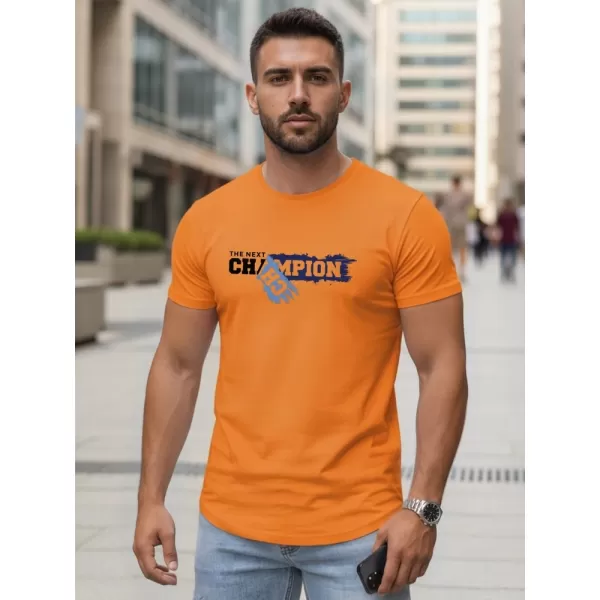  Pánske tričko DSTREET NX5017R-OR ORANŽOVÁ 