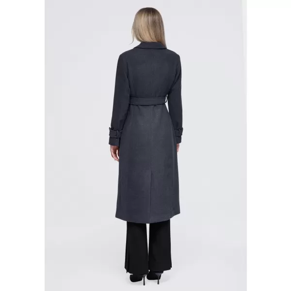  Dámsky kabát OMBRE OW-CT-E0005 DARK GREY 