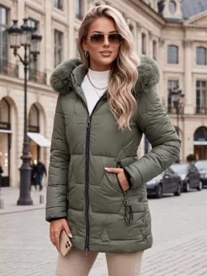 Dámska bunda DSTREET TY5739 ZELENÁ