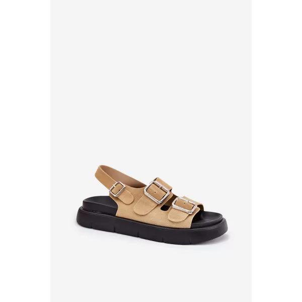  Dámske sandále BIG STAR SHOES RR274665 BEIGE 