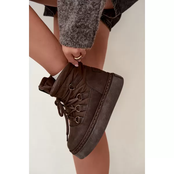  Dámske topánky BIG STAR SHOES UU274191 BROWN/BEIGE 