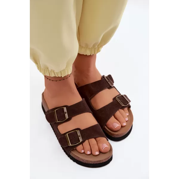  Dámske šľapky BOTO 2832 BROWN 