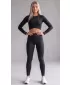 Dámske dlhé legíny premium (nové veľkosti) ALTISPORT VOJ/ALW021LEG05 ČIERNA