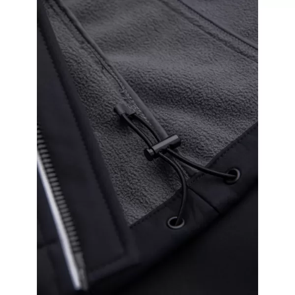  Pánska softshellová bunda OMBRE OM-JANP-0292 BLACK 