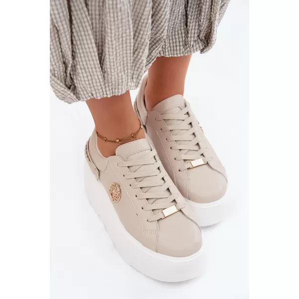  Dámske tenisky D&A LR61-7095 BEIGE 