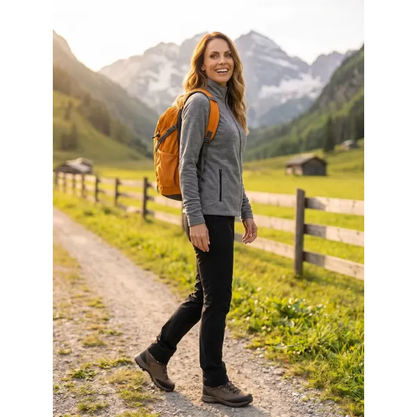  Dámska micro fleece mikina MALFINI FACTOR 853 ČIERNY MELÍR 