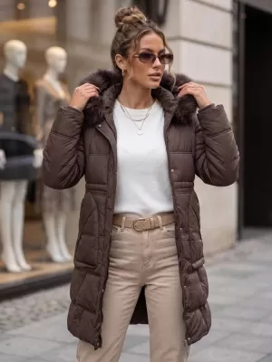 Dámska bunda DSTREET TY5822 HNEDÁ
