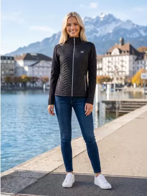 Dámska hybridná bunda ALTISPORT IDONY ČIERNA