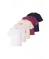 Dámske tričko URBAN CLASSICS TB8574C-23659 WHITE/MIDNIGHT NAVY/VINTAGE ROSE/BERRY PURPLE/WHITE SAND