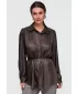 Dámska košeľa OMBRE OW-SH-E0071 BROWN