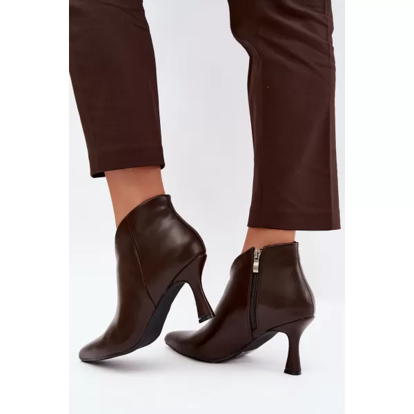  Dámske členkové topánky BOTO D-218 BROWN 
