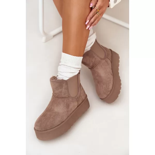  Dámske snehule BOTO 25BT26-9243 KHAKI 