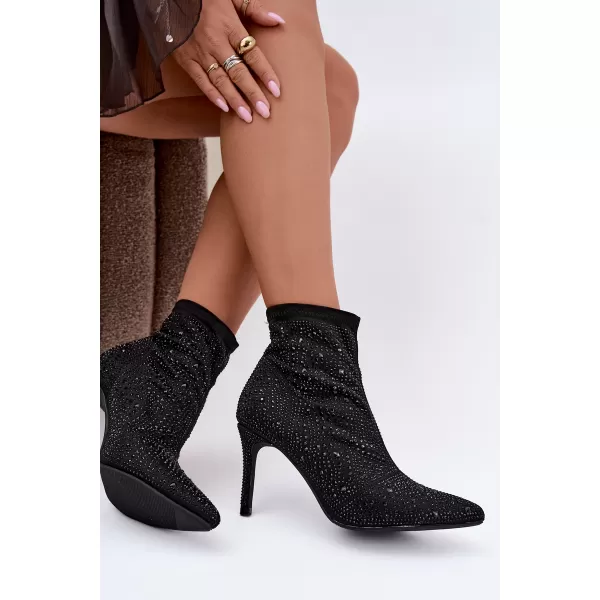  Dámske topánky S.BARSKI HY62-8138 BLACK 