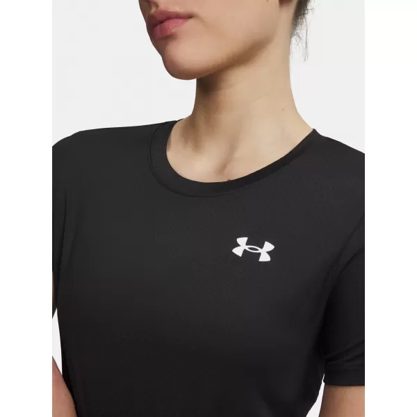  Dámske tričko UNDER ARMOUR TECH MESH SS 6009990-001 ČIERNA 
