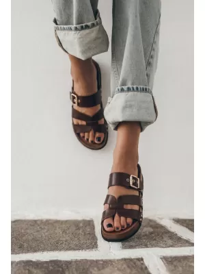 Dámske šľapky BOTO 22-382 BROWN