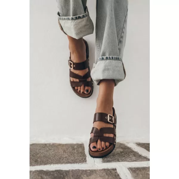  Dámske šľapky BOTO 22-382 BROWN 