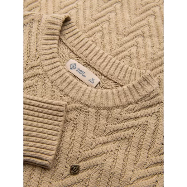 Pánsky sveter OMBRE OM-SWSW-0190 SAND 