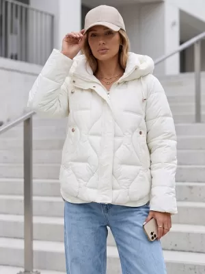 Dámska bunda DSTREET TY5938 ECRU