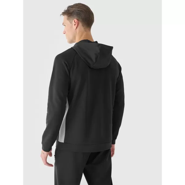  Pánska mikina 4F WAW25TSWSM1930 DEEP BLACK 