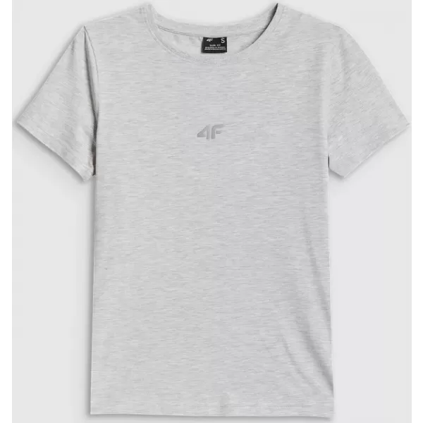  Dámske tričko 4F WMM00TTSHF2255 COLD LIGHT GREY MELANGE 