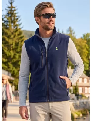 Pánska fleece vesta ALTISPORT ALM002525 NÁMORNÁ MODRÁ