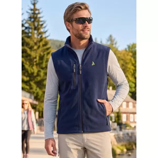  Pánska fleece vesta ALTISPORT ALM002525 NÁMORNÁ MODRÁ 