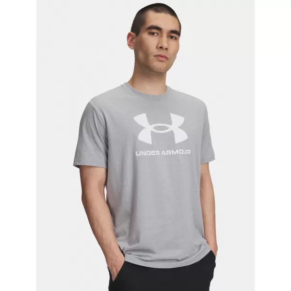  Pánske tričko UNDER ARMOUR UA SPORTSTYLE LOGO UPDATE SS 1382911-037 ŠEDÁ 