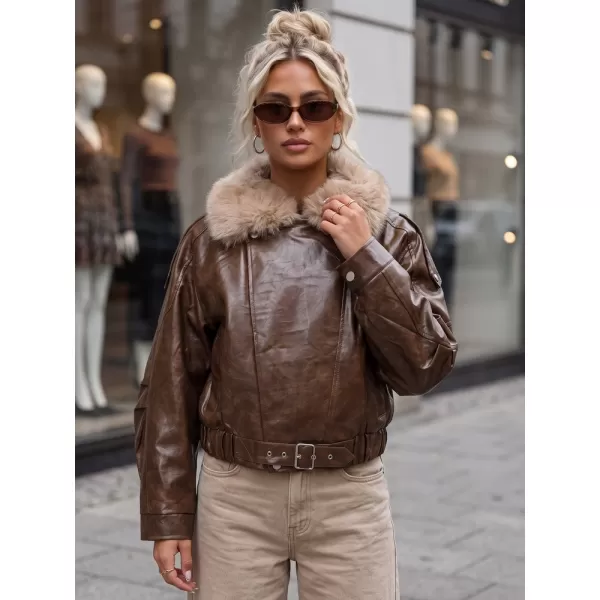  Dámska bunda DSTREET TY5708 HNEDÁ 
