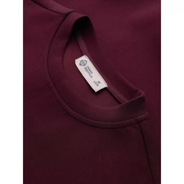  Pánska mikina OMBRE OM-SSNZ-0267 BURGUNDY 